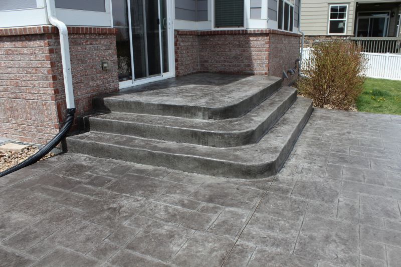 Backyard Stamped Concrete Installation