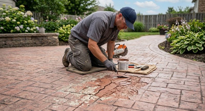 Decorative Concrete Repair in Franklin, TN