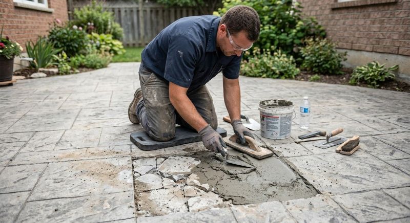 Decorative Concrete Repair in Providence, RI