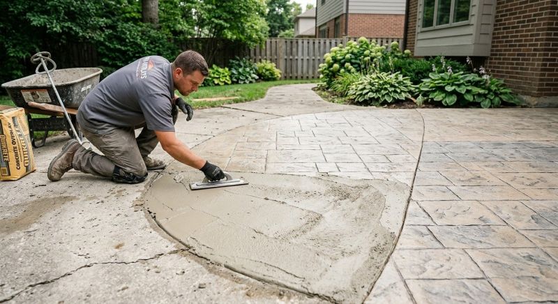 Stamped Concrete Replacement in Dallas, TX